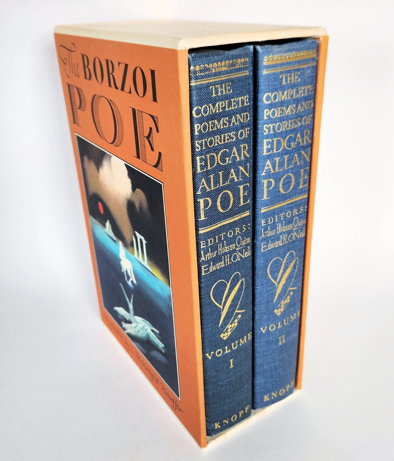 The Borzoi Poe Edgar Allan Poe Complete Poems and Stories 2 Volume Set Slipcase