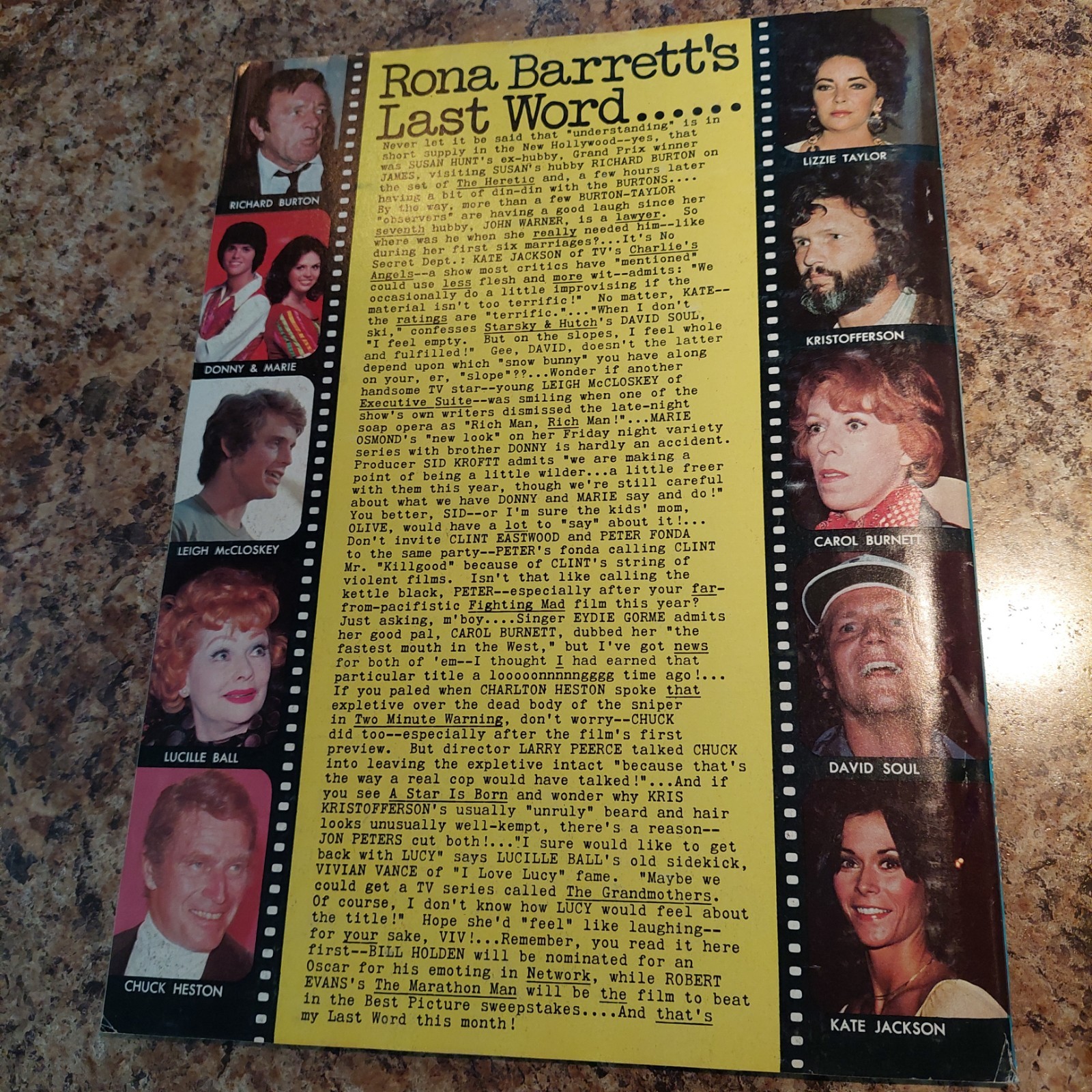 Rona Barrett’s Gossip Magazine Feb 1977 Paul Michael Glaser, Leigh McCloskey