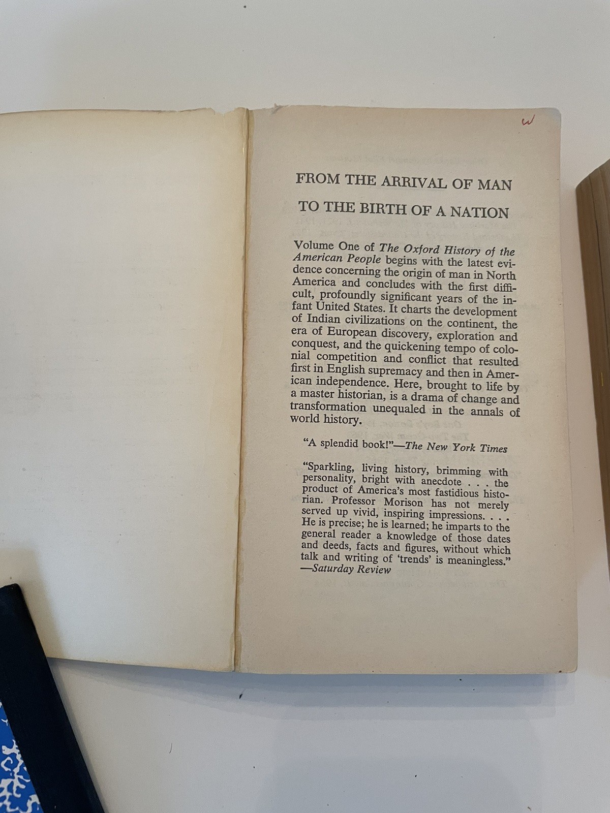 The Oxford History of the American People Samuel Eliot Morison 1972 Vol 1 Vol 2
