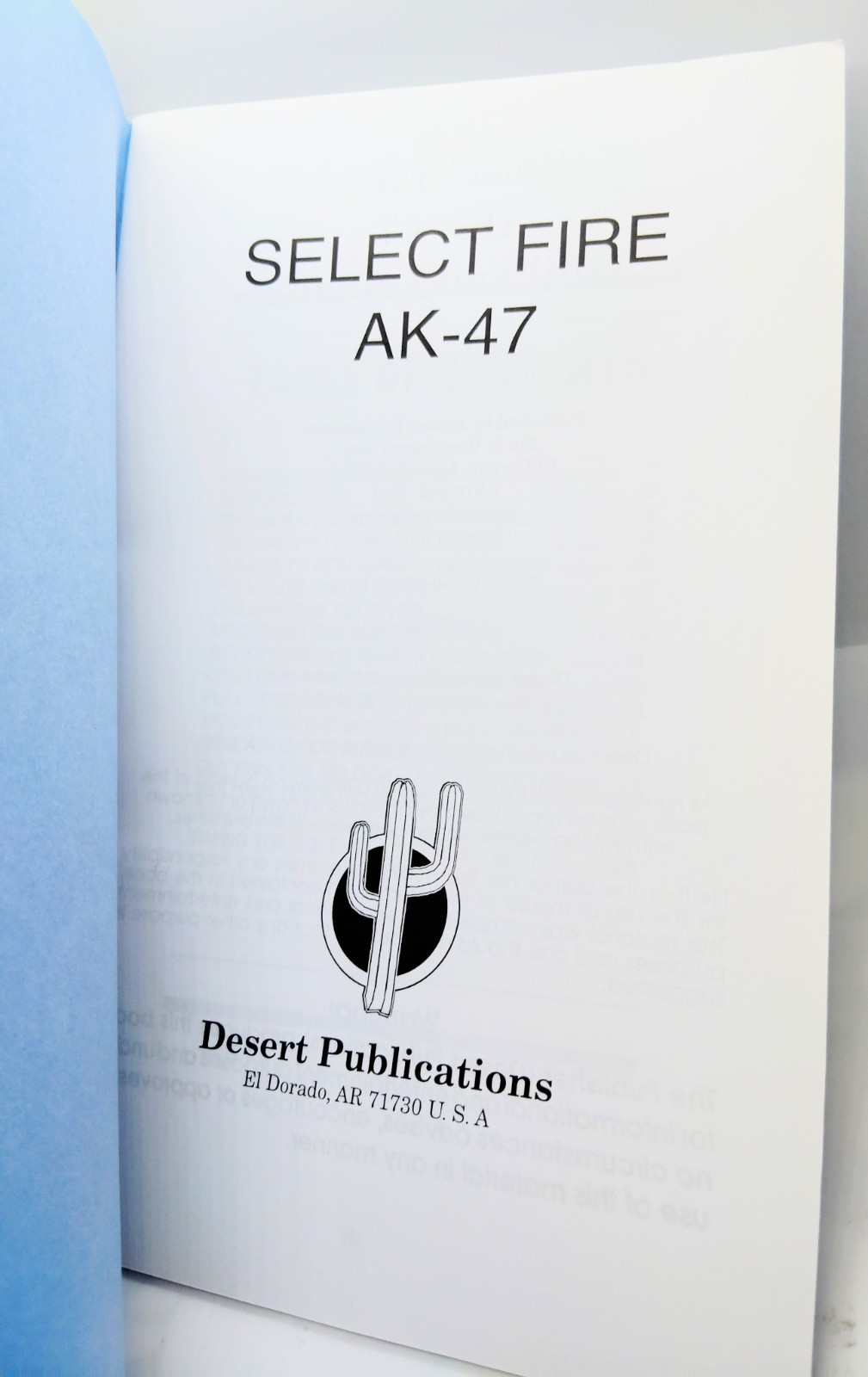 AK-47 Galil Valmet Select Fire Conversion Manual Rifle Booklet