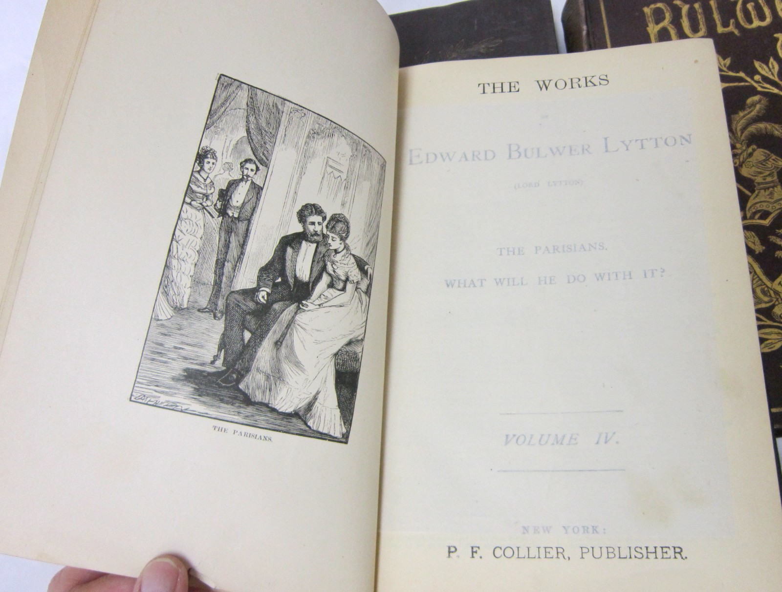 Bulwer’s Works Lot of 7 Books Volume 2-9 (missing 1 & 7) Edward Bulwer Lytton