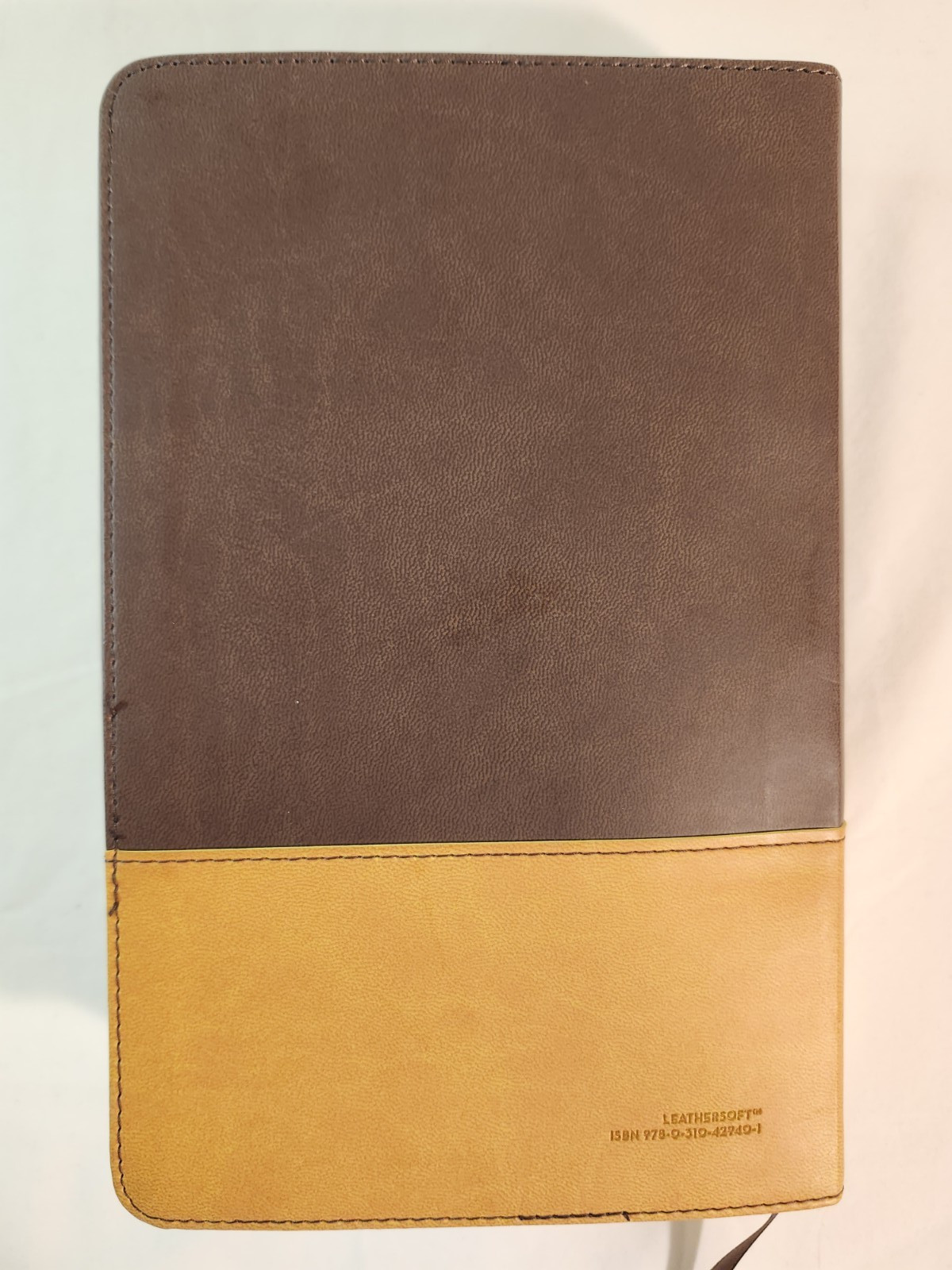 NIV Bible Zondervan Personal Size Large Print Leathersoft Chocolate/Amber 2011