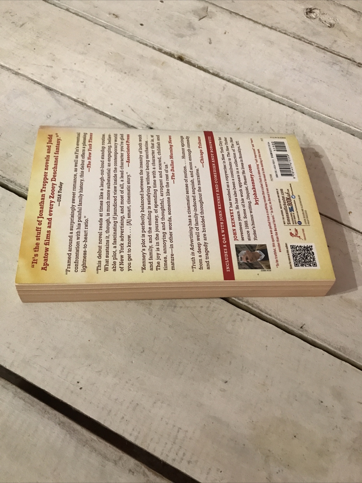 Truth in Advertising John Kenney Paperback Satirical Novel Bestseller