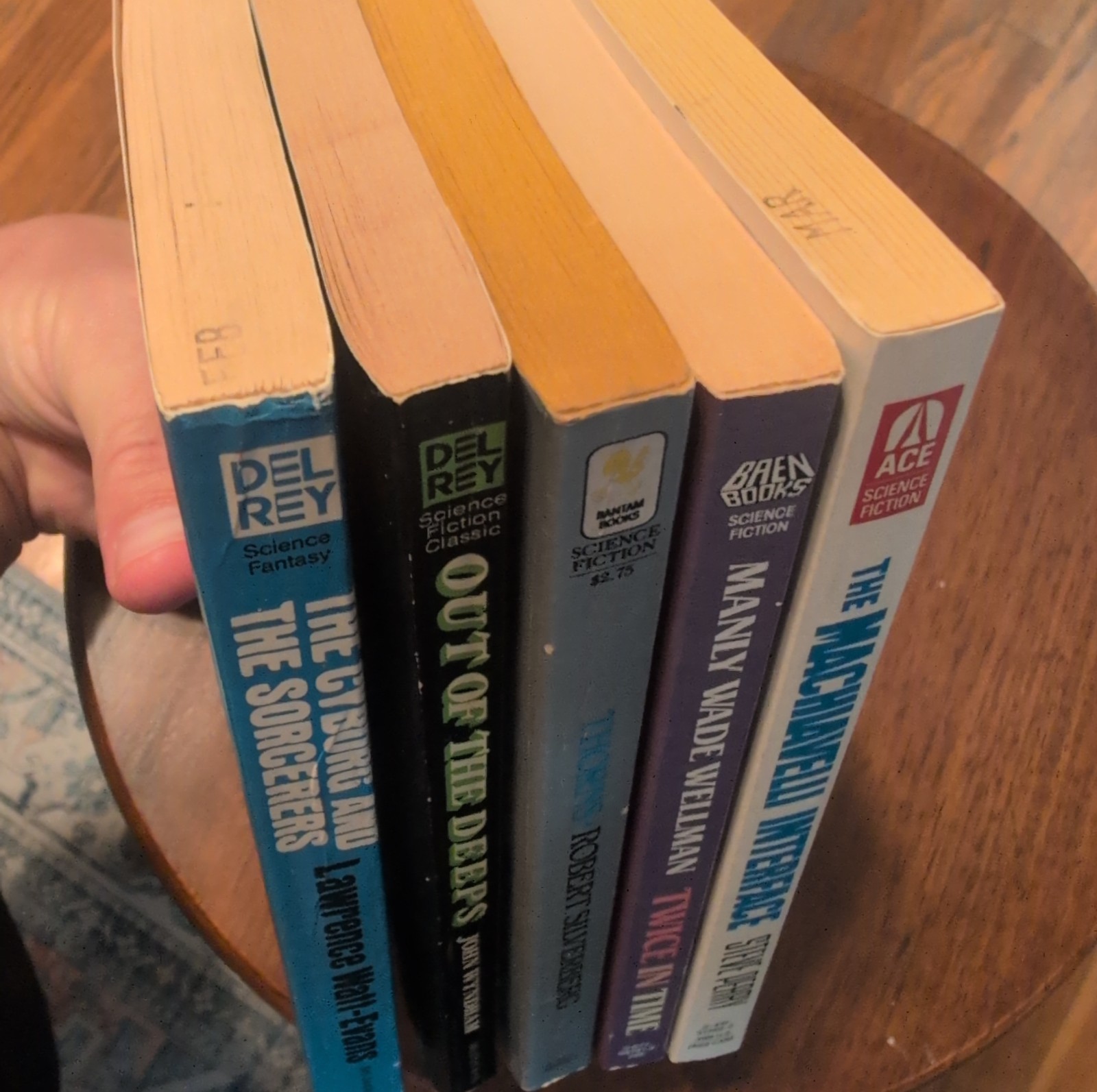 Bargain Book Lot 5 Sci-Fi Paperbacks for $20 Vintage Good Condition