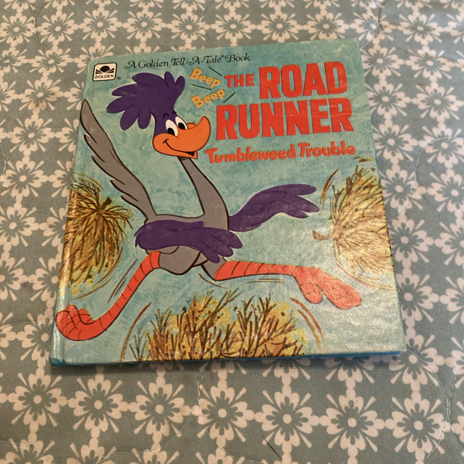 The ROAD RUNNER Tumbleweed Trouble by Jack Woolgar Whitman Tell A Tale Book 1971