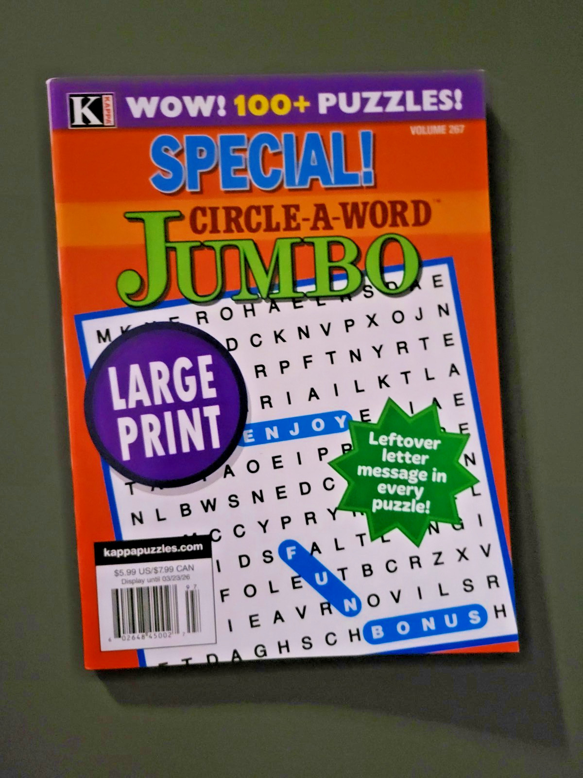Lot of 4 Circle-A-Word Puzzle Books by Kappa – 530+ Challenges – Large Print