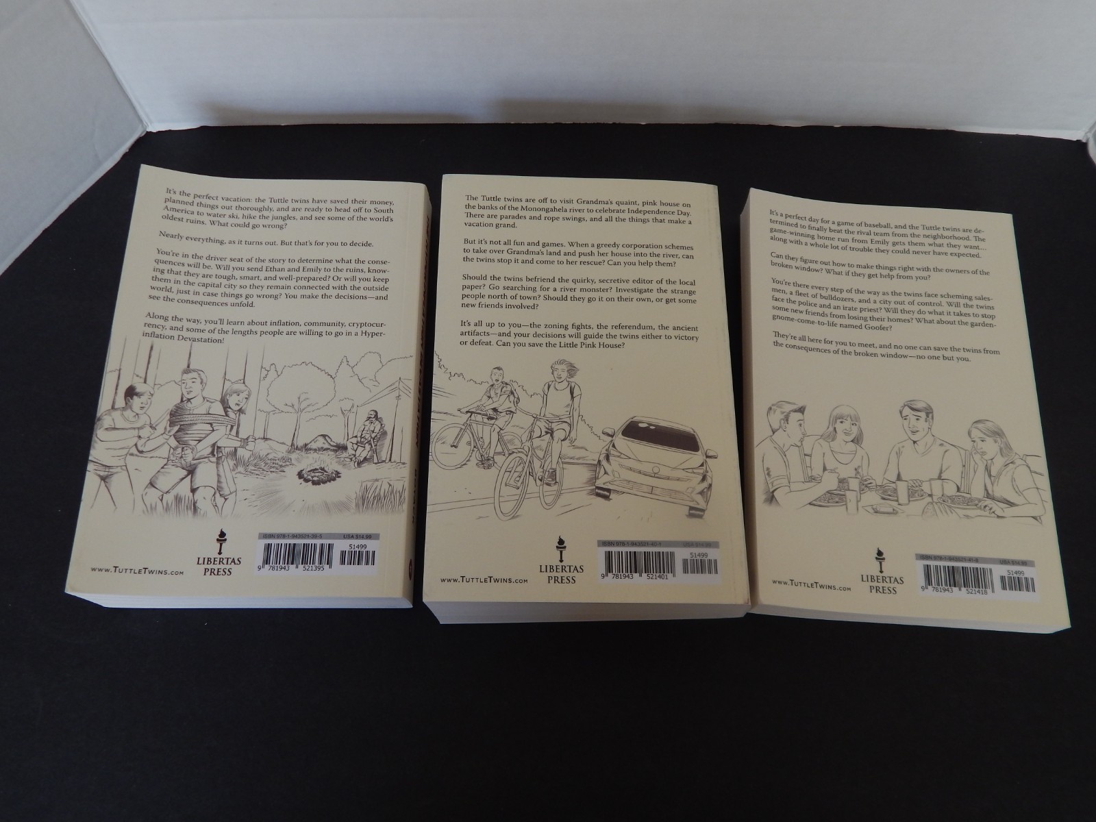 The Tuttle Twins Choose Your Consequence Books 1,2,3 by Connor Boyack (2019 PB)