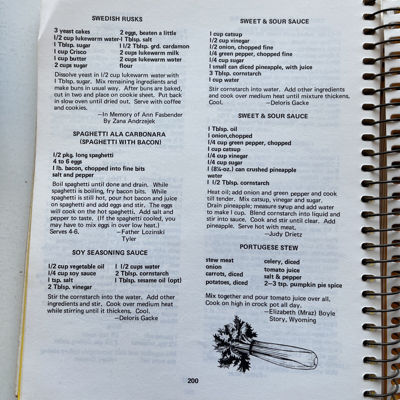 Ivanhoe MN Minnesota cookbook ethnic Czech Kolache Polish pierogi German Stollen
