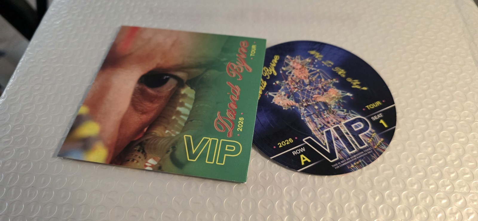 David Byrne Voyage Of Discovery Who Is The Sky VIP Merchandise Book Only *Signed