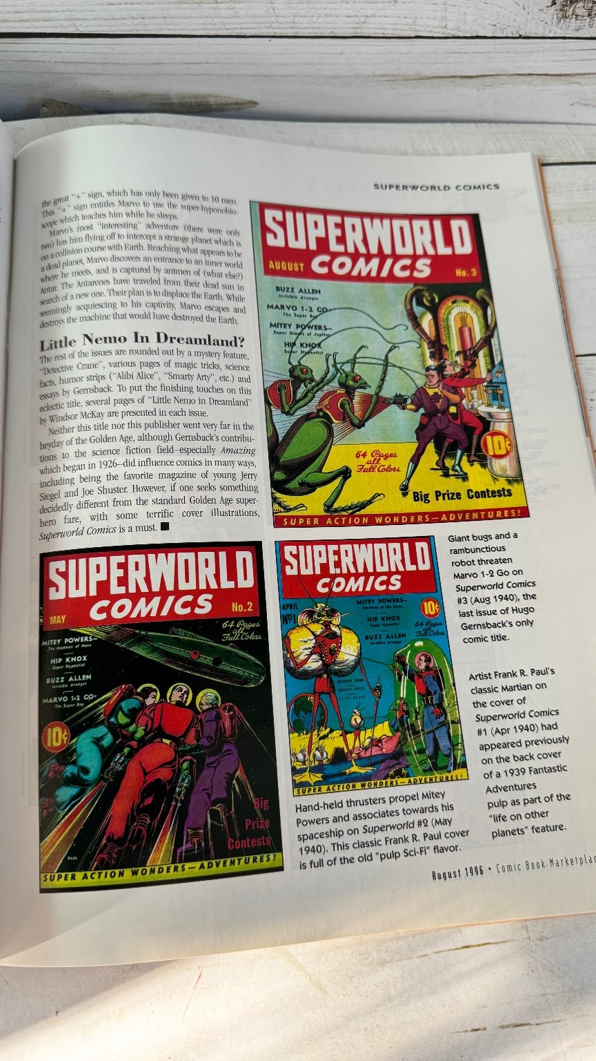 Comic Book Marketplace No. 38 August 1996 Will Eisner Golden Silver Age