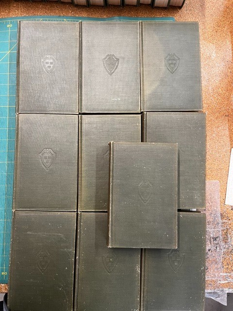 Harvard Classics P F Collier & Son 1909-1910 Volumes 1-50 Olive Cloth Very Good