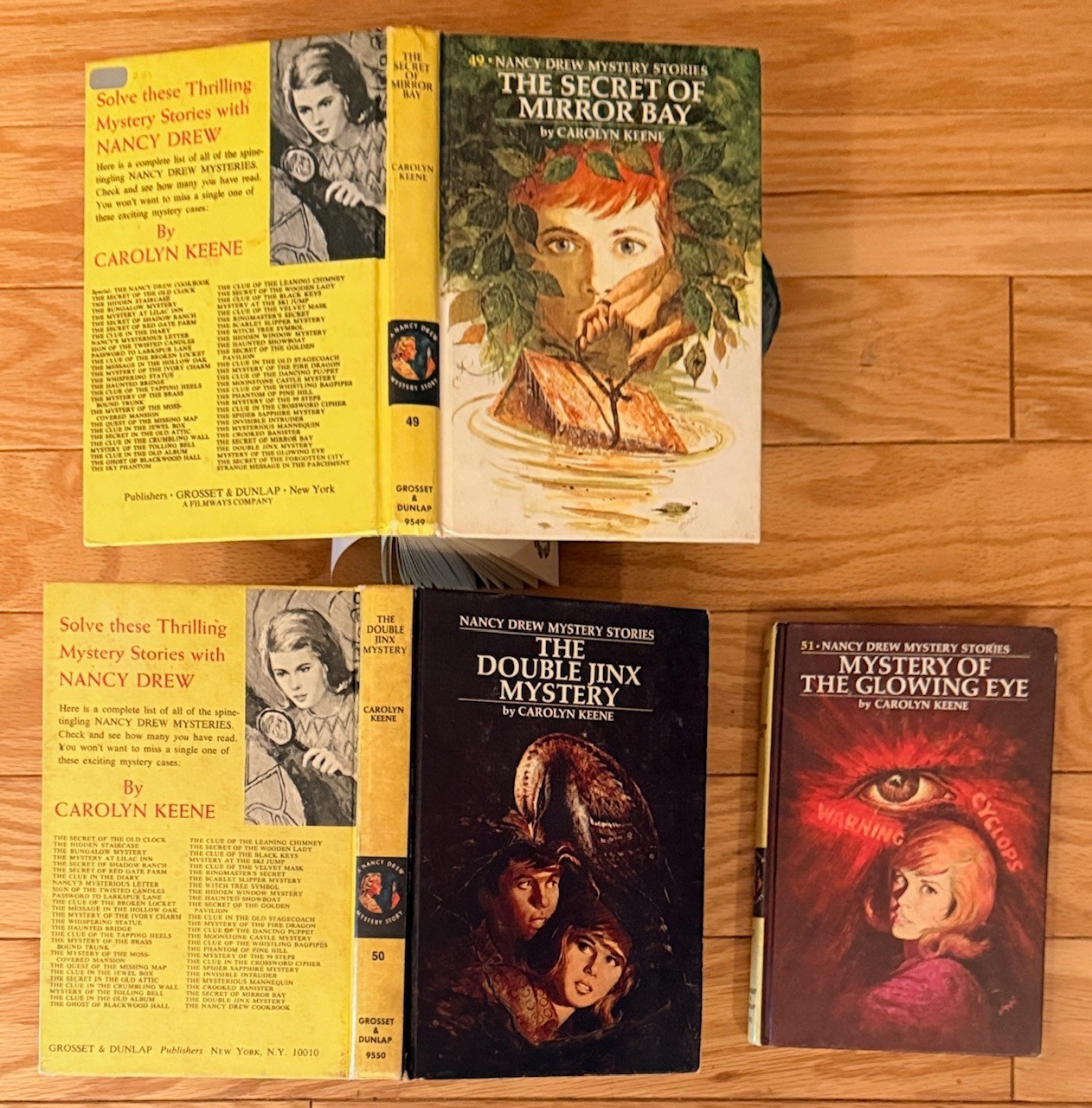 Nancy Drew Build a Bundle Lot Set – Pick 1 or More Yellow Matte White Endpapers