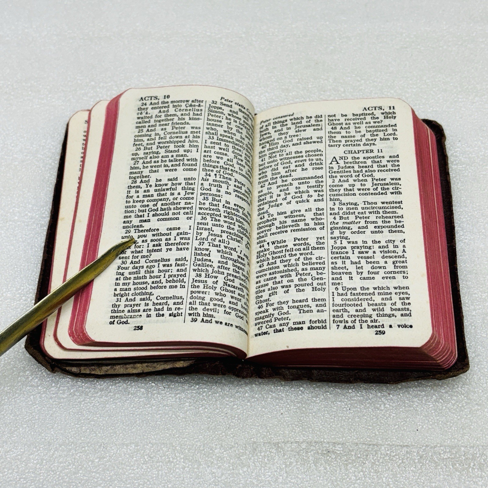 VTG‼ Gideons New Testament Psalms Proverbs 1954 Edition KJV National Bible Press