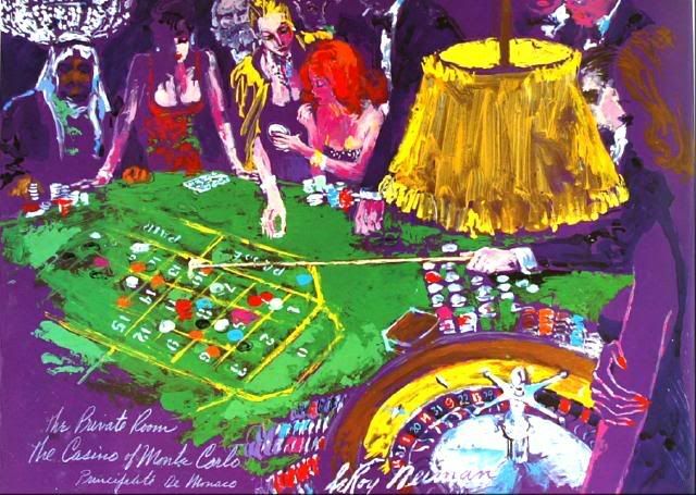 MONTE CARLO CHASE by LeROY NEIMAN ILLUSTRATED MYSTERY 1st PRINT Lightly Hurt!