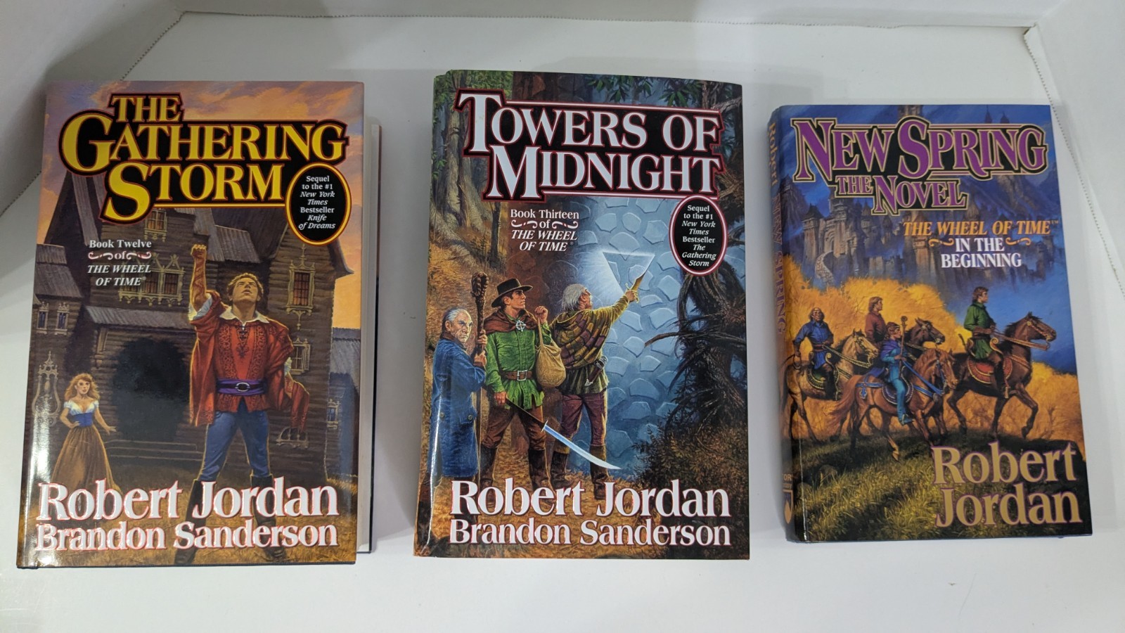 Wheel Of Time Lot Robert Jordan 1ST Edition Hardcover Books 12, 13, In The Begin