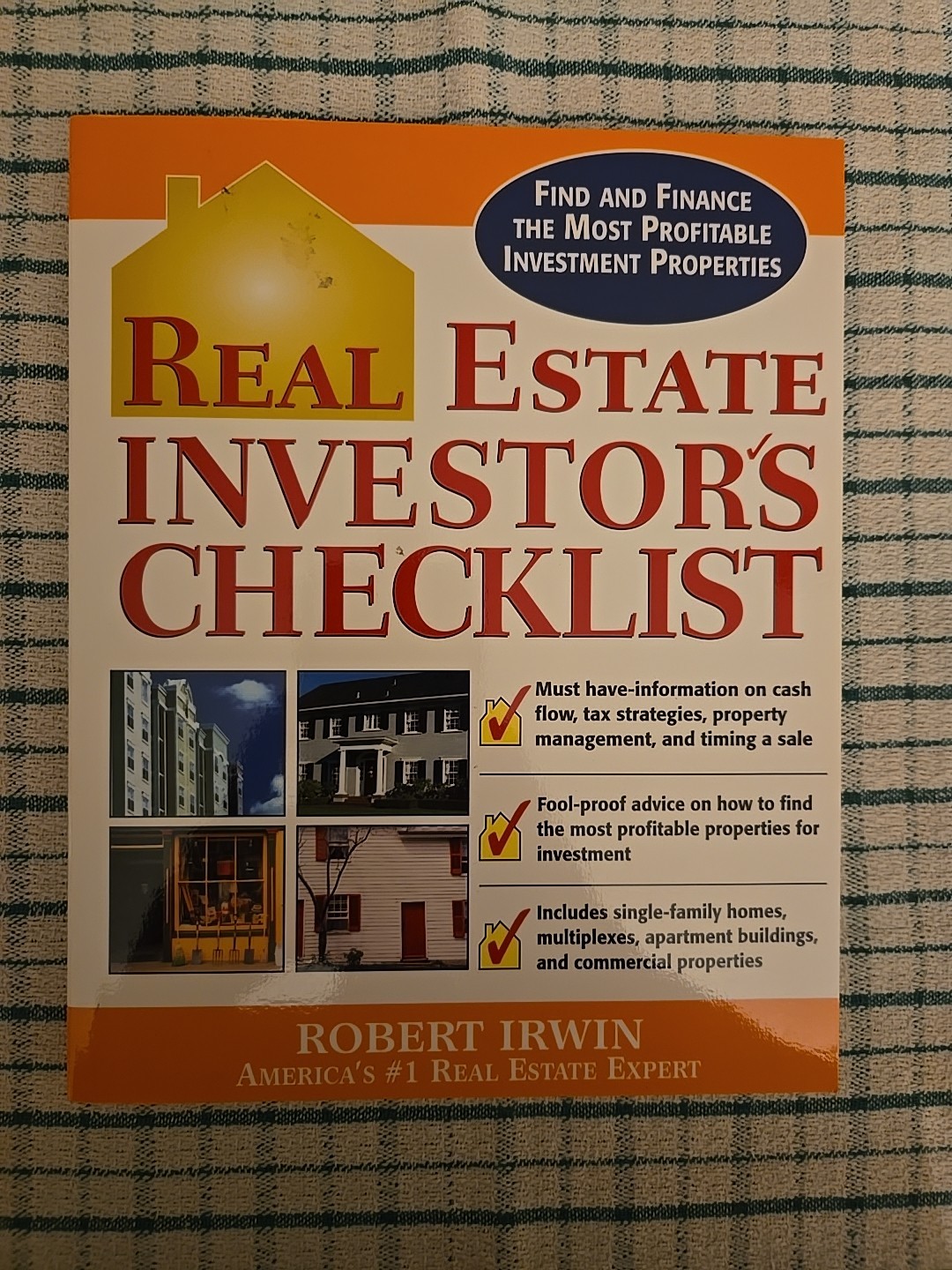 Real Estate Investor’s Checklist by Robert Irwin (2006, Perfect)