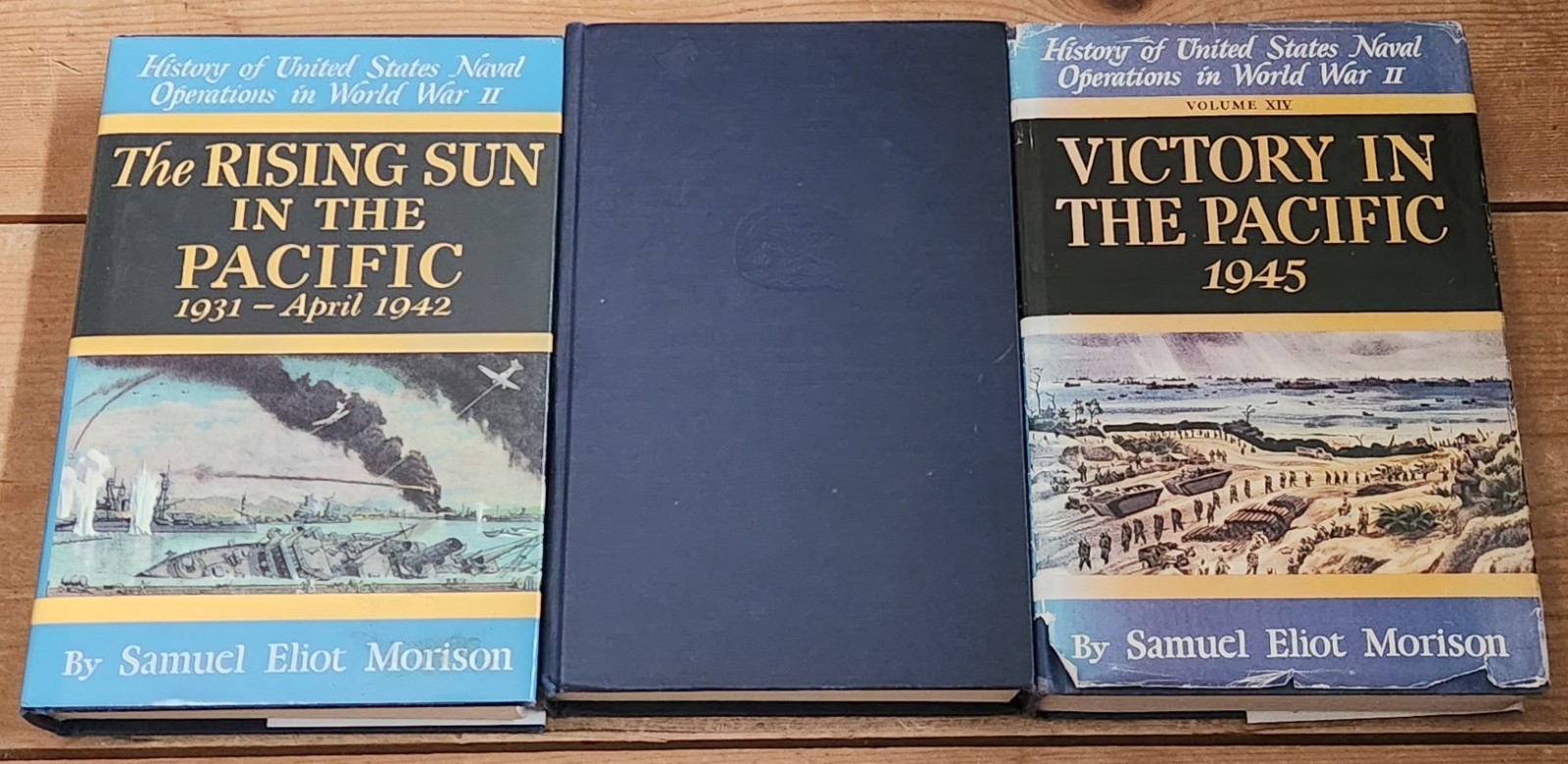 Samuel Eliot Morison History of US Naval Operations WWII 3 Book Lot Hardcover