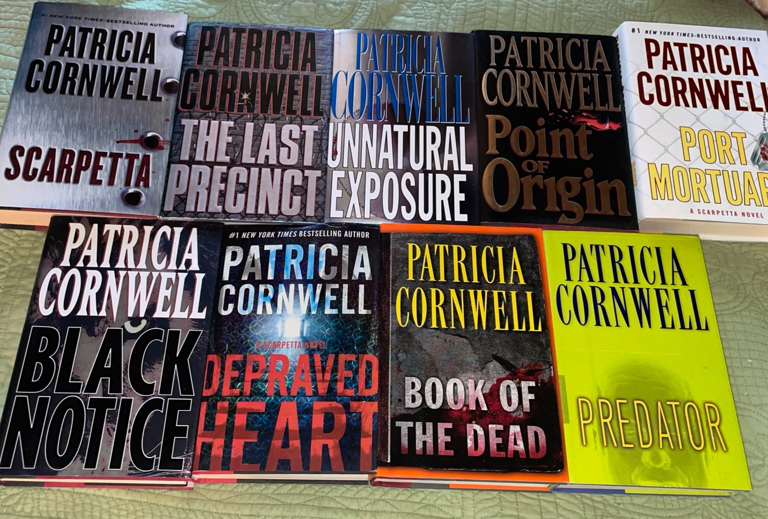 Lot 9 Patricia Cornwell Hardcover Books Kay Scarpetta Series Thriller Crime