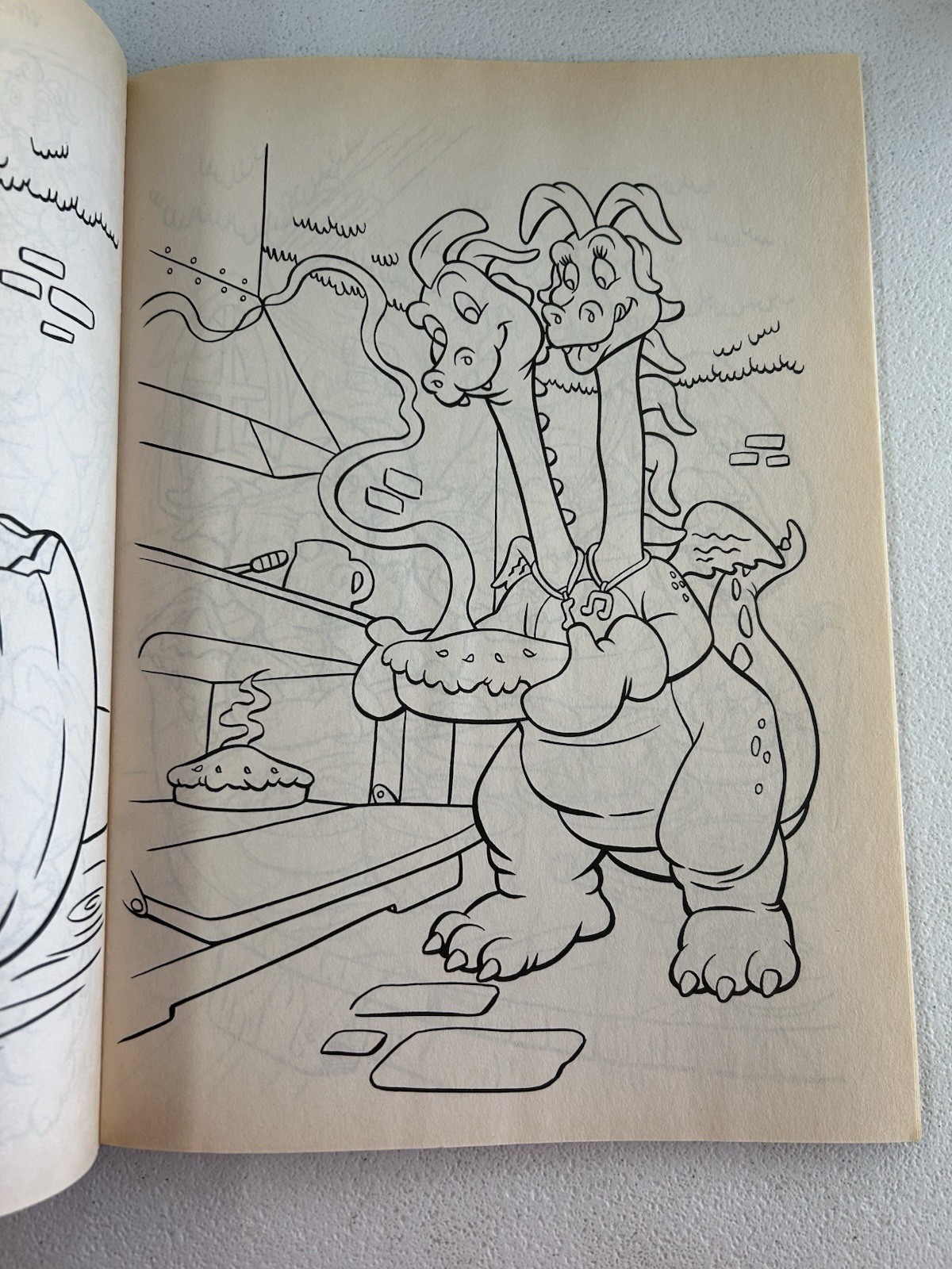 Vintage Dragon Tales Dragon Days Coloring Activity Book Y2K