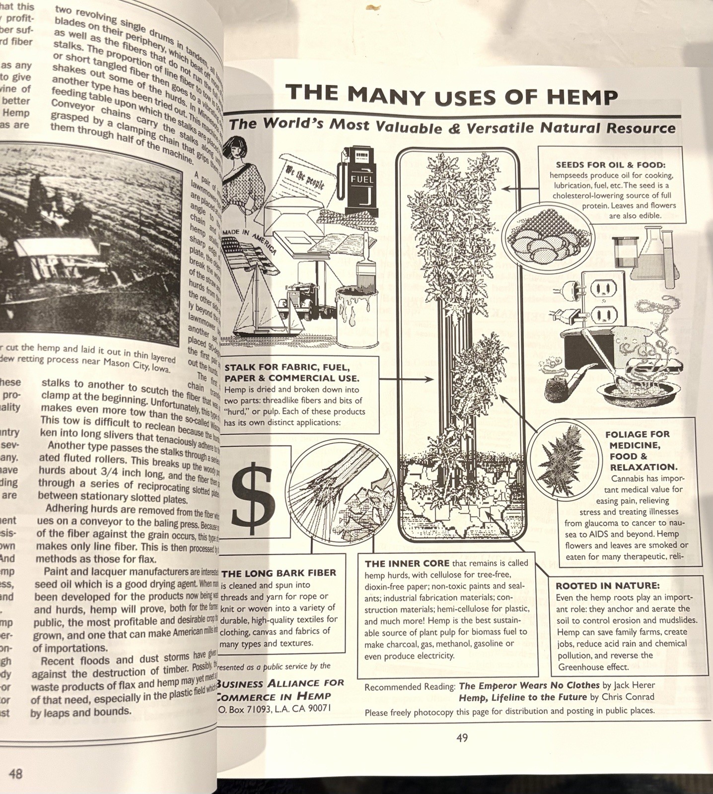 The Emperor Wears No Clothes – Hemp Bible by Jack Herer 12th Edition (1998) SC