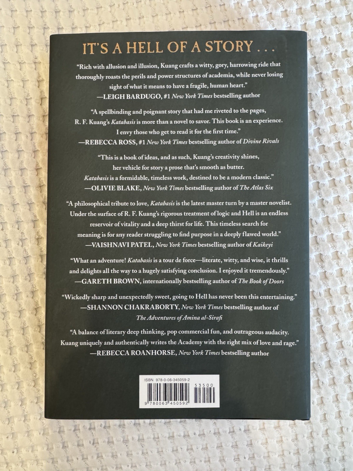 Signed “Katabasis” R.F. Kuang Deluxe Ltd. Ed. HC | First Edition Print | N-O-S