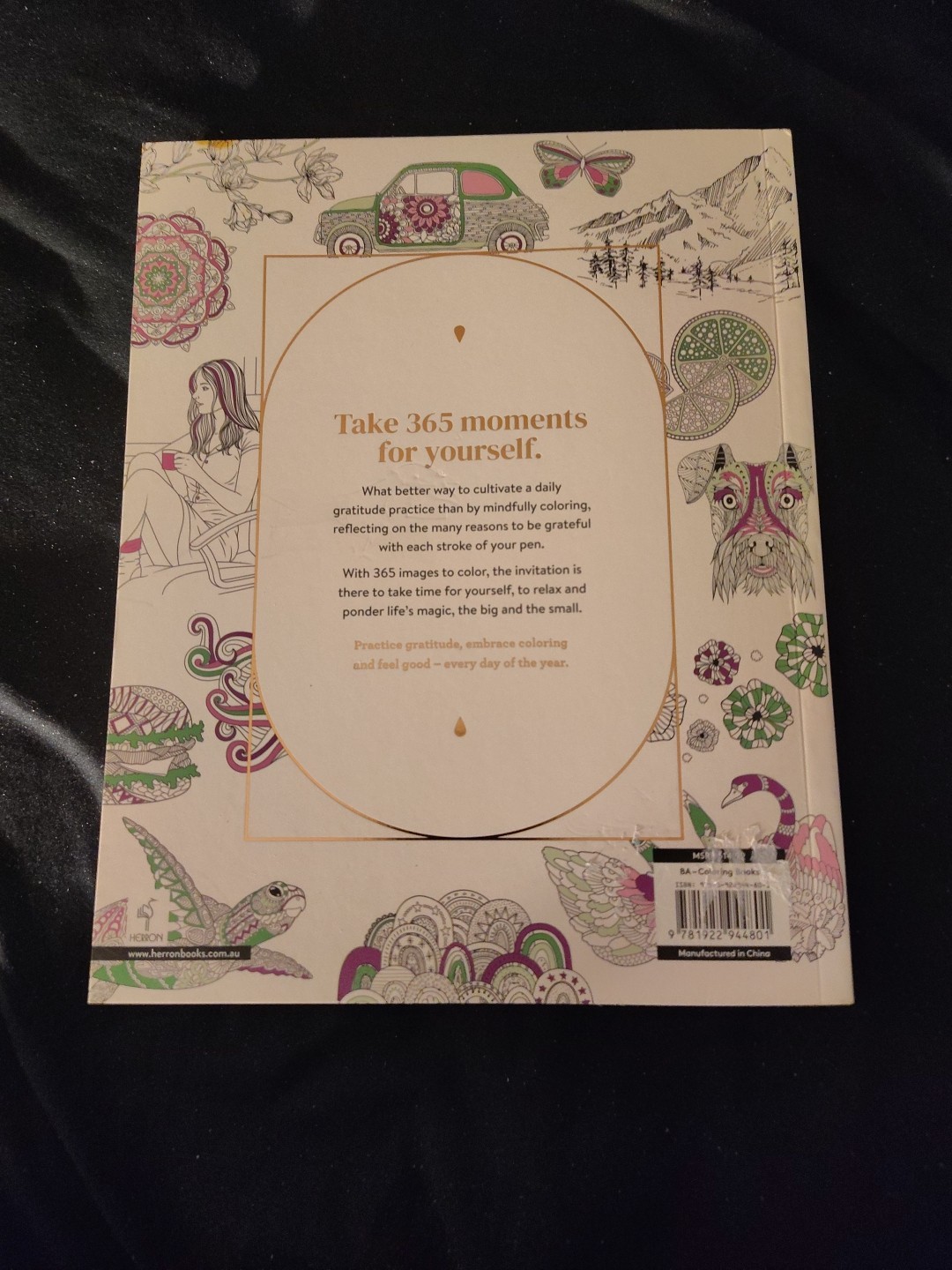 Gratitude 365 Coloring Book Mindful Coloring Every Day Adult Kids All Ages