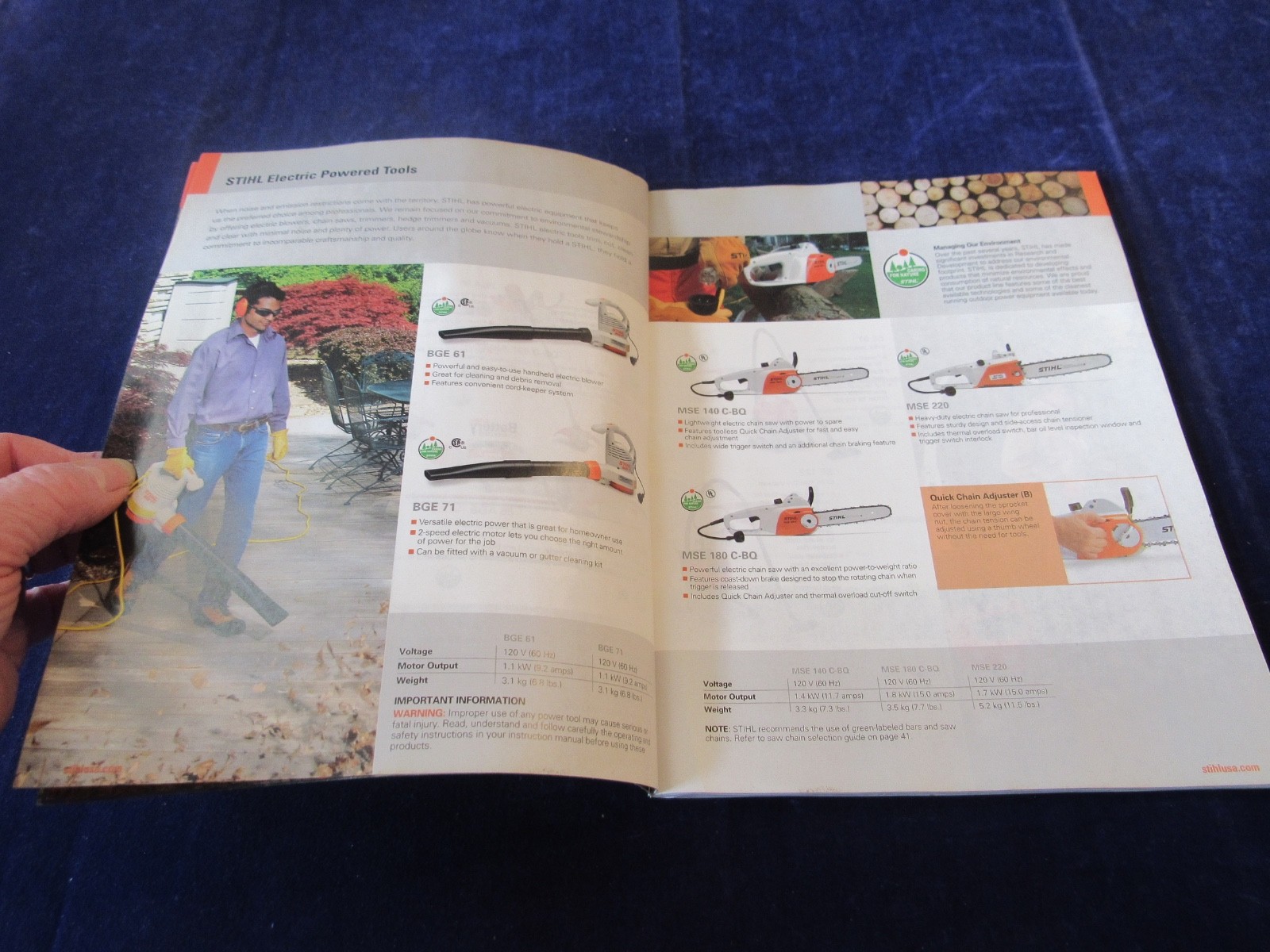 STIHL 2011 Power Tools & Accessories Dealer Catalog Chainsaws Gear +++ C487