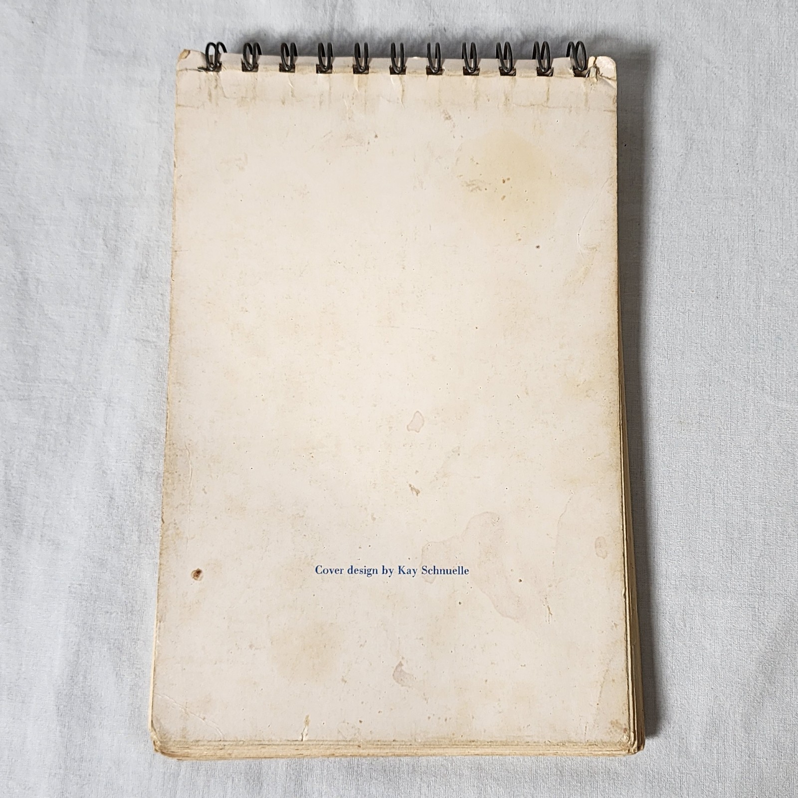 Vintage Bicentennial Cookbook Marlin School 1776-1976 Wire Spiral Bound 82 Pages