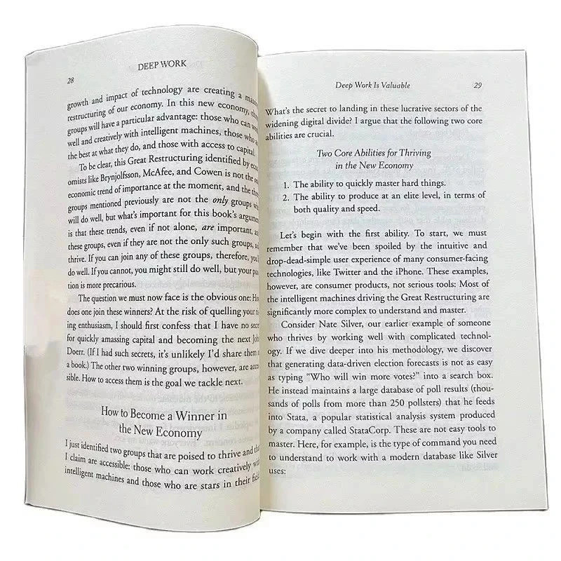 Deep Work English Book By Cal Newport Rules for Focused Success In A Distracted