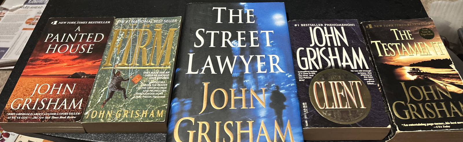 John Grisham Lot Of 5 Books – Paperback And Hardcover – Great Titles