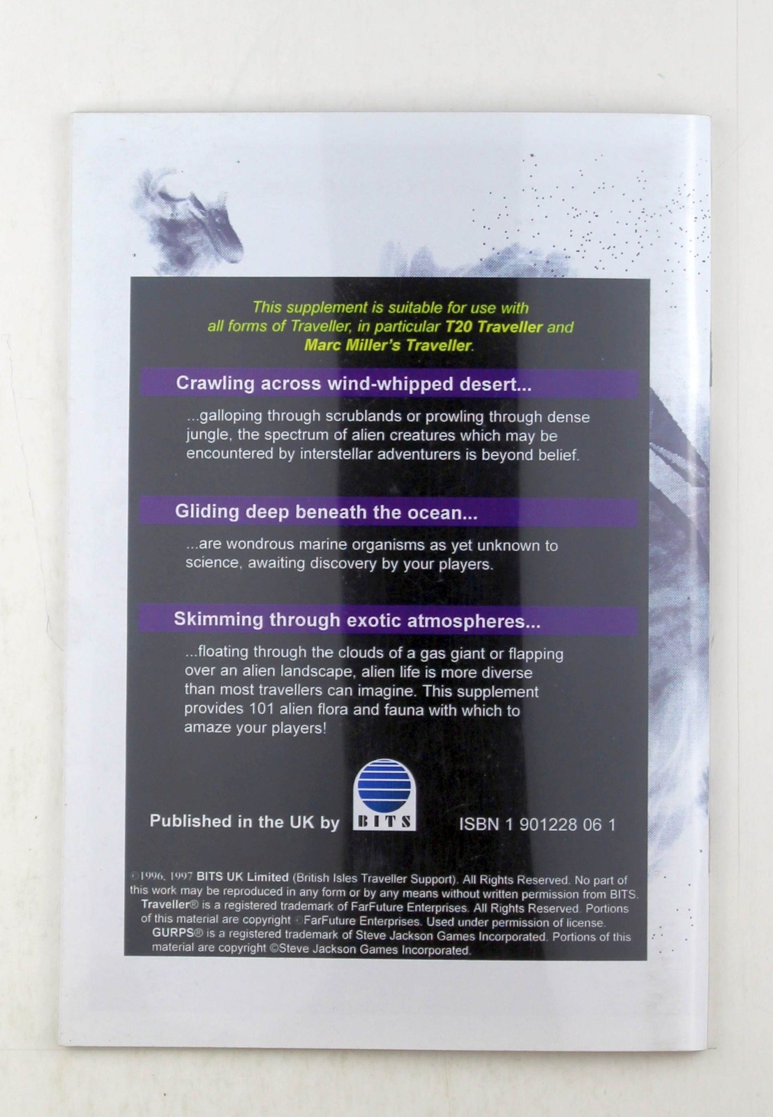 101 Lifeforms: a Supplement for Marc Miller’s Traveller Andy Lily British Isles