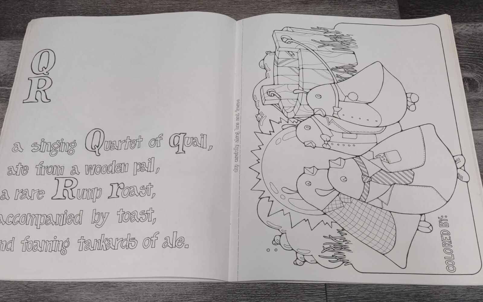 Vtg Coloring Book Potpourri Press Gobble Gobble Educational Adventure 1971