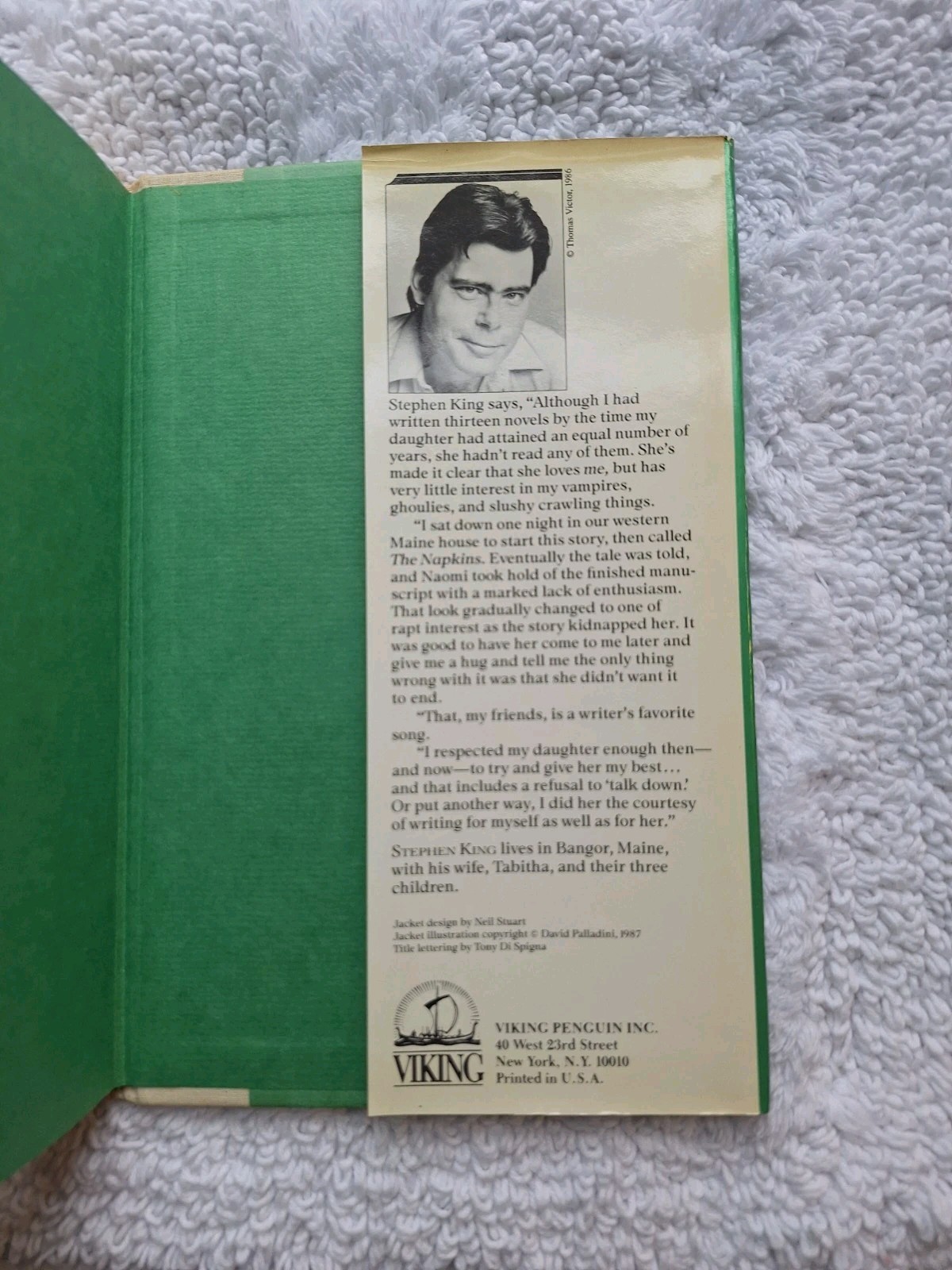 Stephen King The Eyes of the Dragon Hardcover First Edition ? 1987