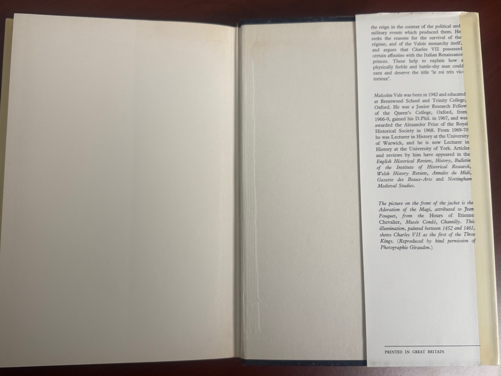 Charles VII 1974 Hardcover with dust jacket 1st Ed by Vale, M. G. A.