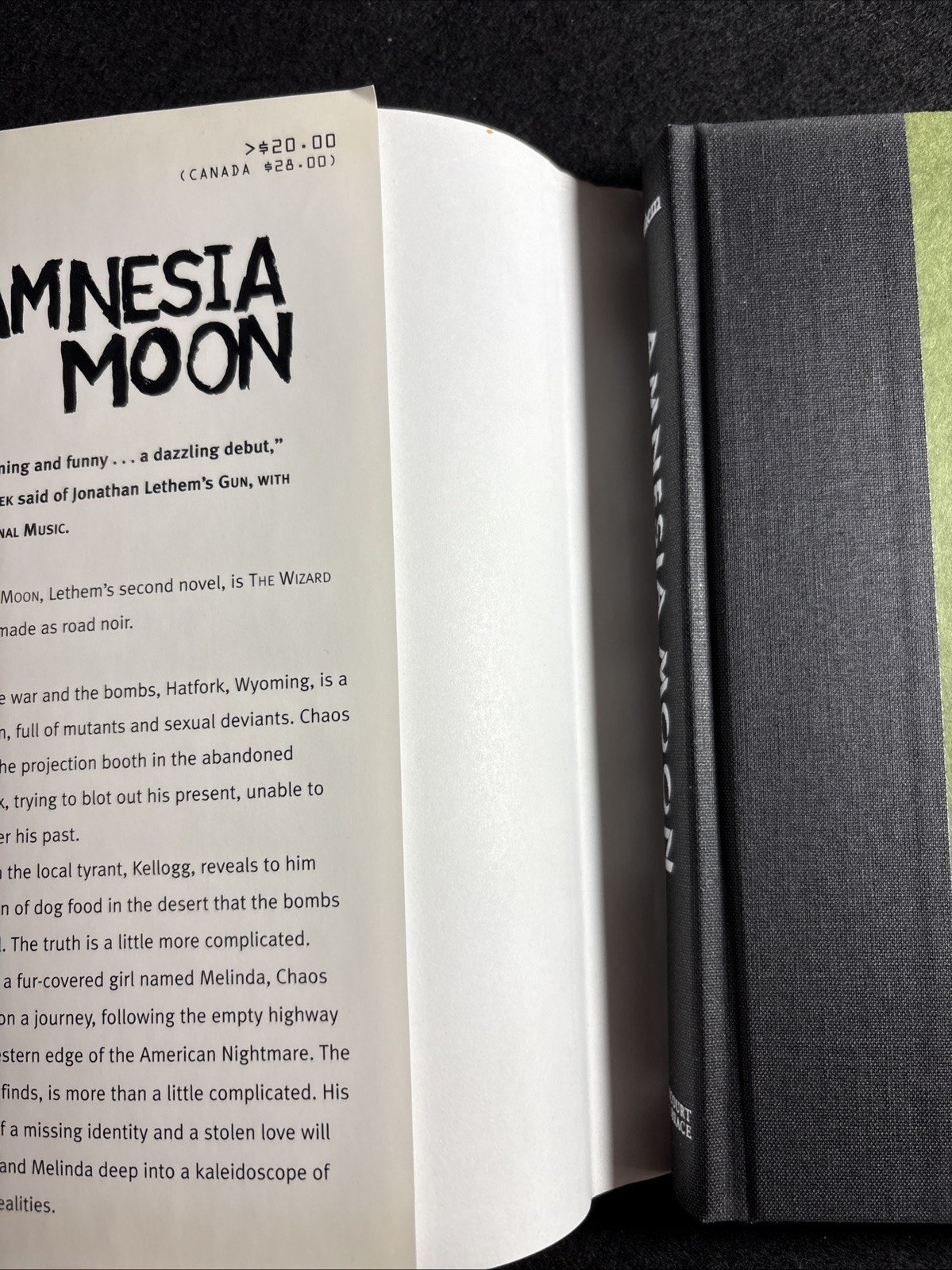Amnesia Moon by Jonathan Lethem 1995 Hardcover