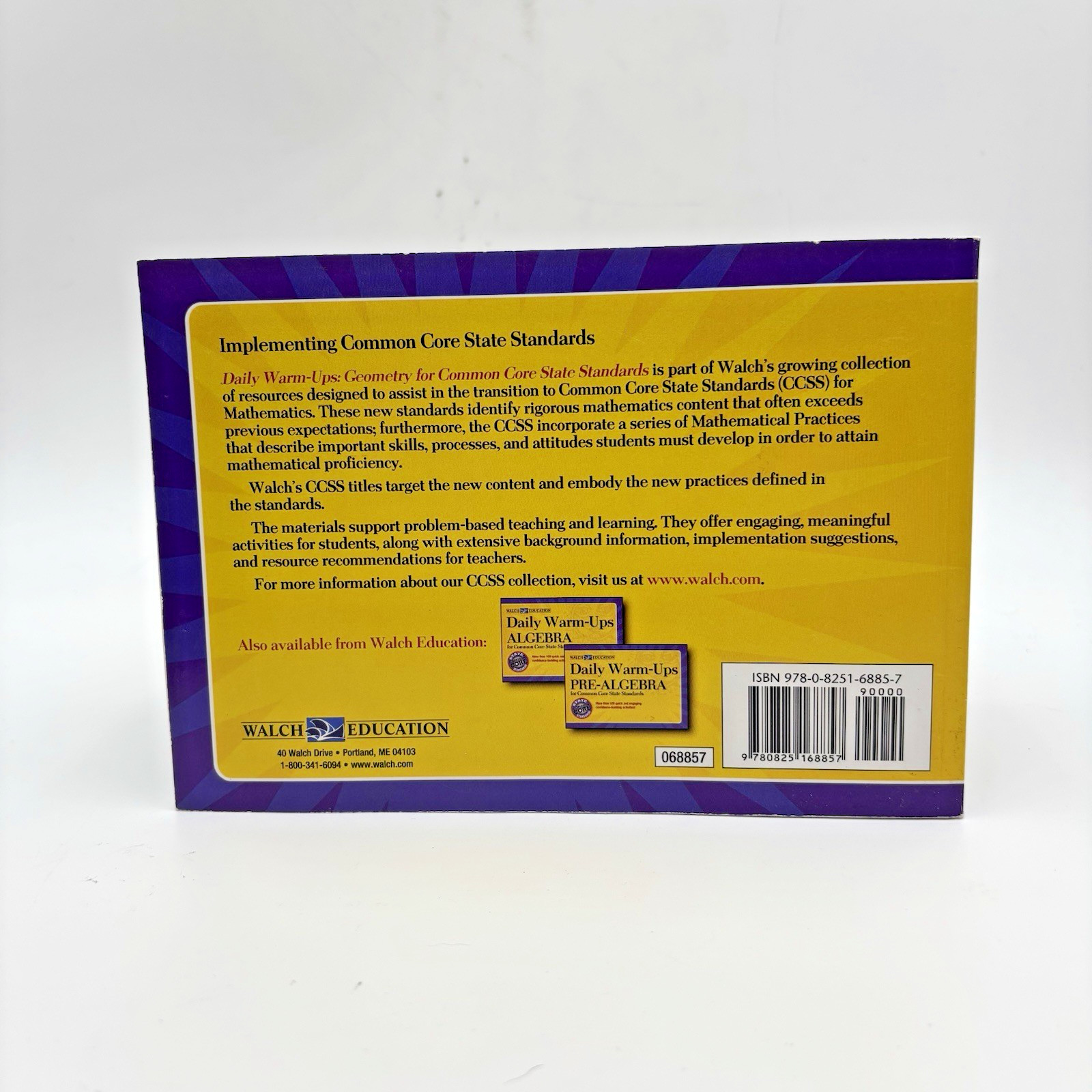 Daily Warm-Ups Geometry – 150+ CCSS Activities, Walch Education (2012, PB)
