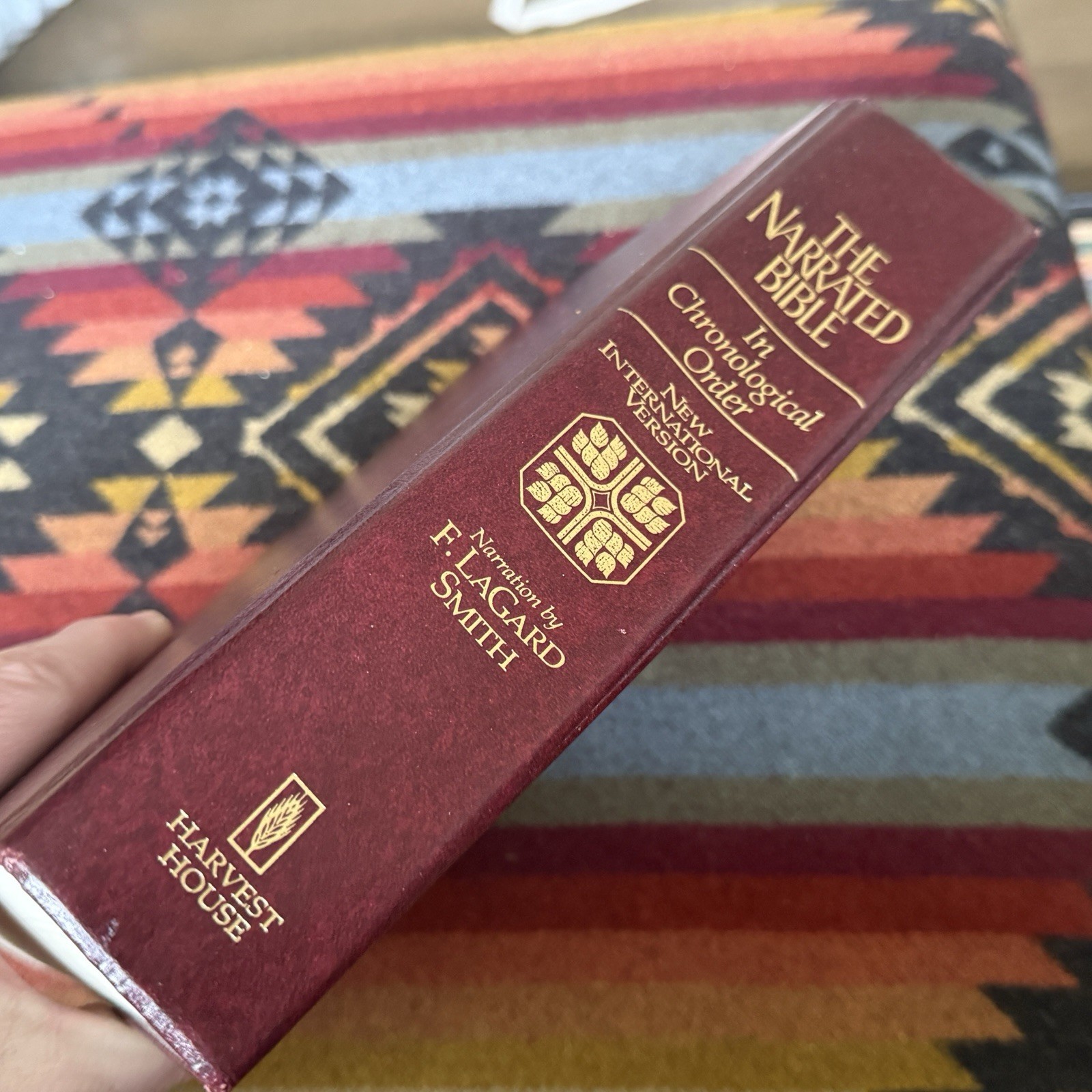 Narrated Bible in Chronological Order by F. LaGard Smith (1984, Hardcover)- Good