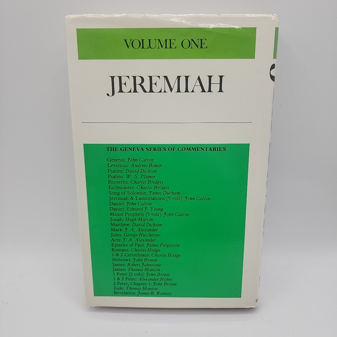 Commentary on Jeremiah and Lamentations – Geneva Banner of Truth Volumes 1,2,3,4