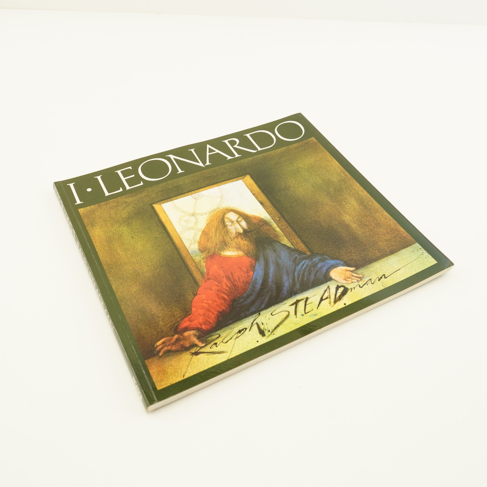 Signed Autographed I Leonardo by Ralph Steadman Softcover Book art nice