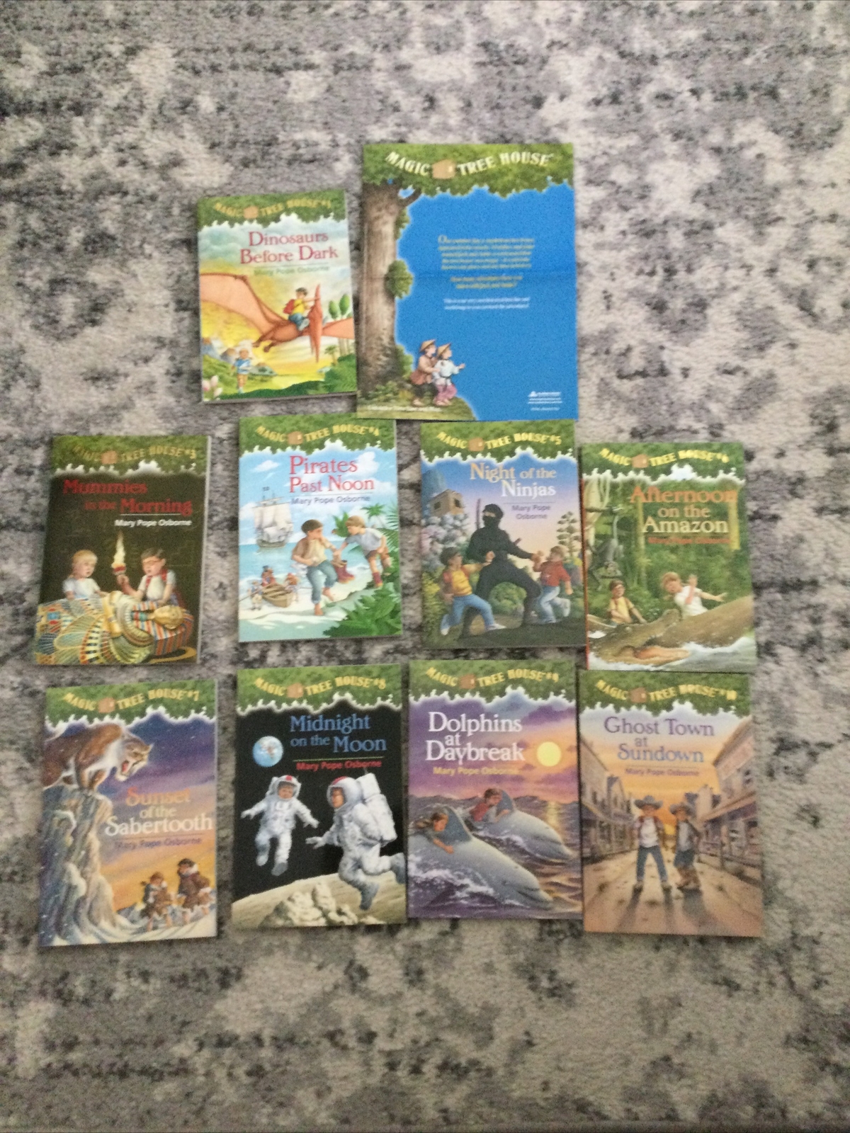 Lot of Magic Treehouse #1, 3-10 paperback books Plus TimelineMary Pop Osborne –