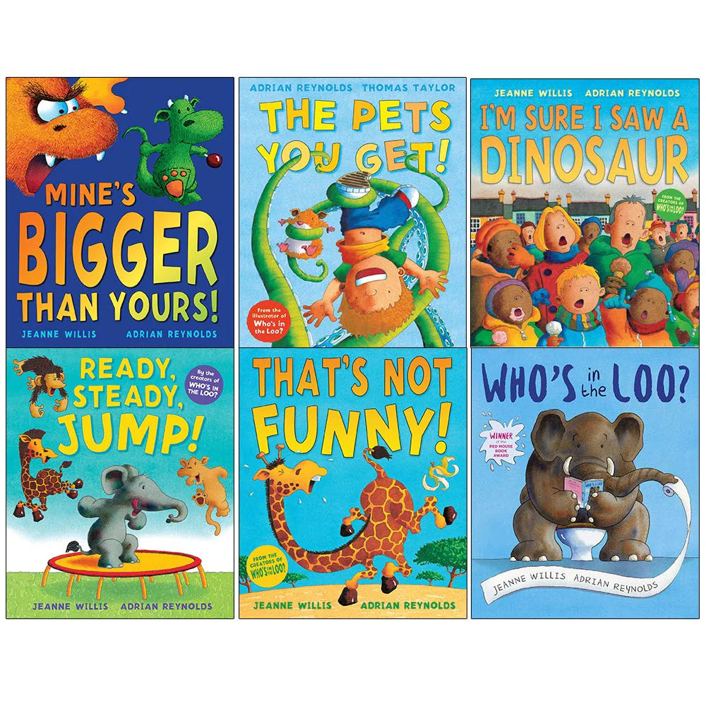 Jeanne Willis 6 Books Collection Set (Mines Bigger than Yours, The Pets You Get,