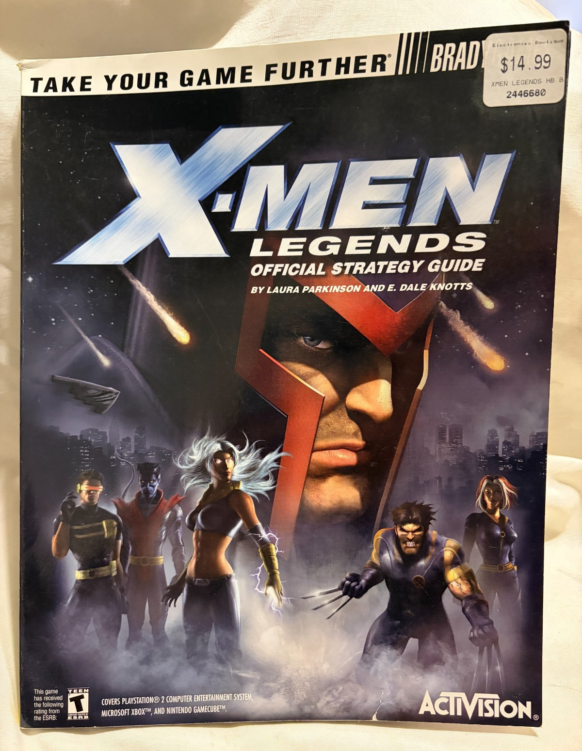 X-Men Legends Official Strategy Guide Book Bradygames Secrets Activision