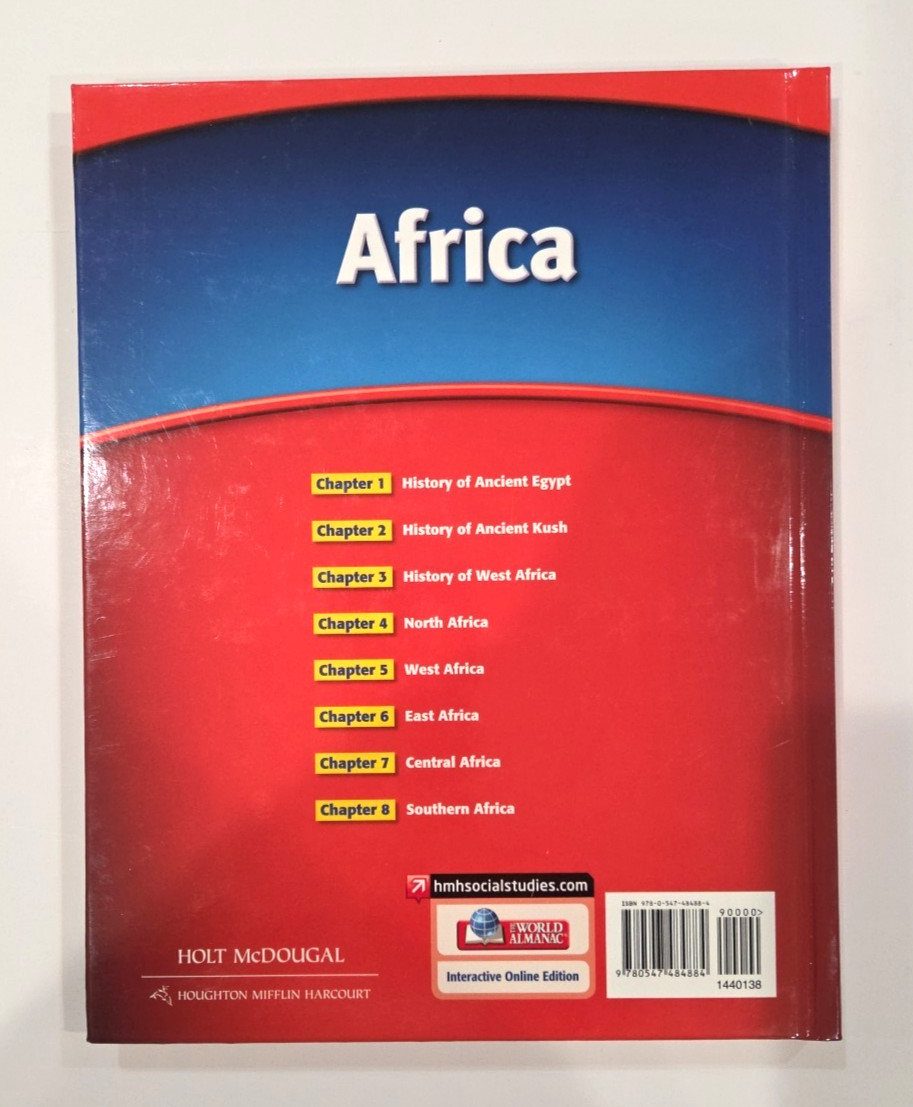Holt McDougal WORLD GEOGRAPHY: AFRICA Student Ed., Hardcover, 2012, Grades 6-8
