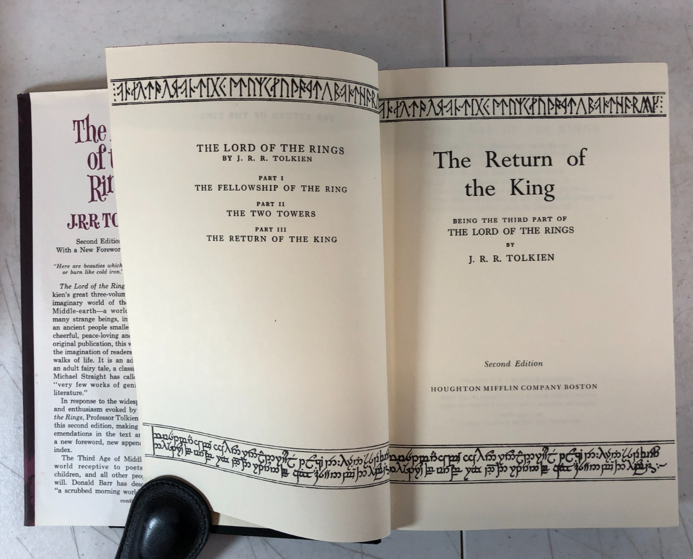 Lord Of The Rings Trilogy J.R.R. Tolkien 2nd Second Edition Maps 1965 Box Set