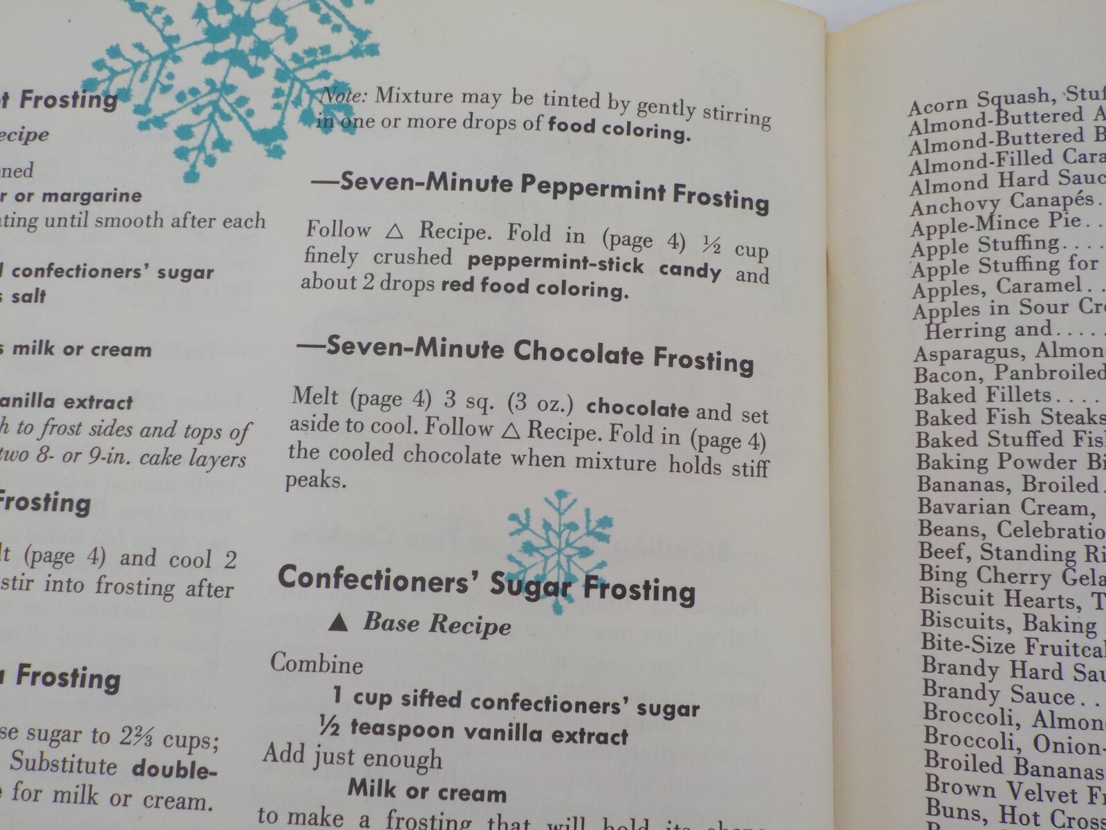 THE HOLIDAY COOKBOOK CULINARY ARTS INSTITUTE 68 PAGES WHITE VELVET FROSTING GUC
