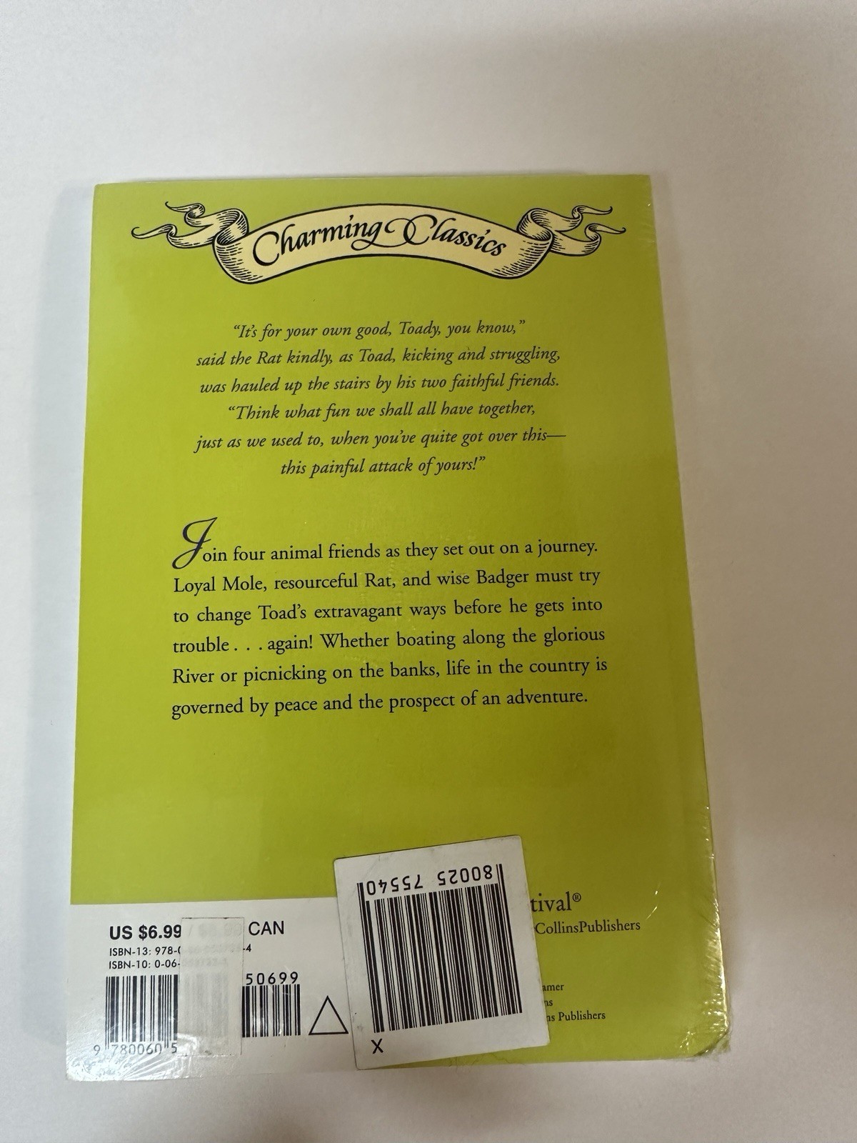 Charming Classics The Wind in the Willows Kenneth Grahame HarperCollins 2002 PB