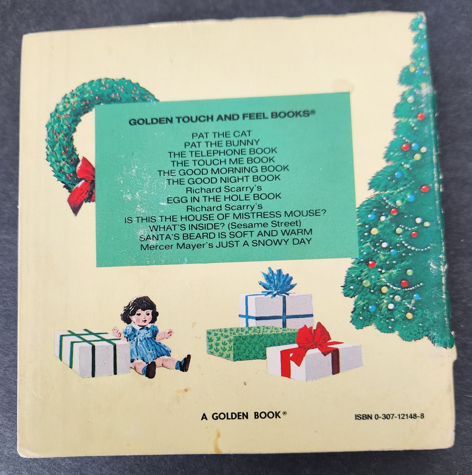 Santas Beard is Soft and Warm Golden Touch and Feel Book Vintage 1974 Christmas