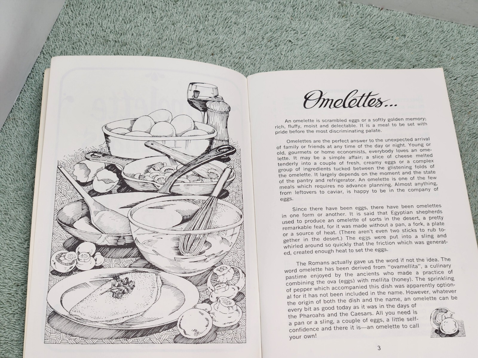 Omelette Originals Cookbook Irena Chalmers Bob Penny 1977 Potpourri Press