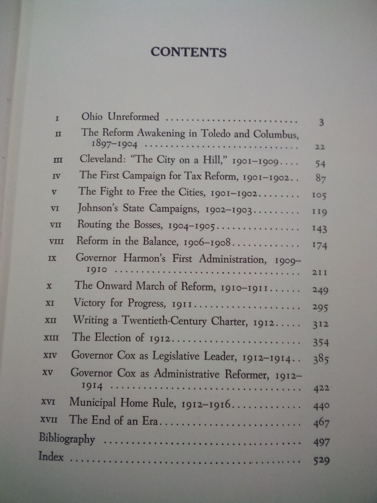 Progressivism in Ohio 1897-1917, by Hoyt Landon Warner. 1964 HC SIGNED!