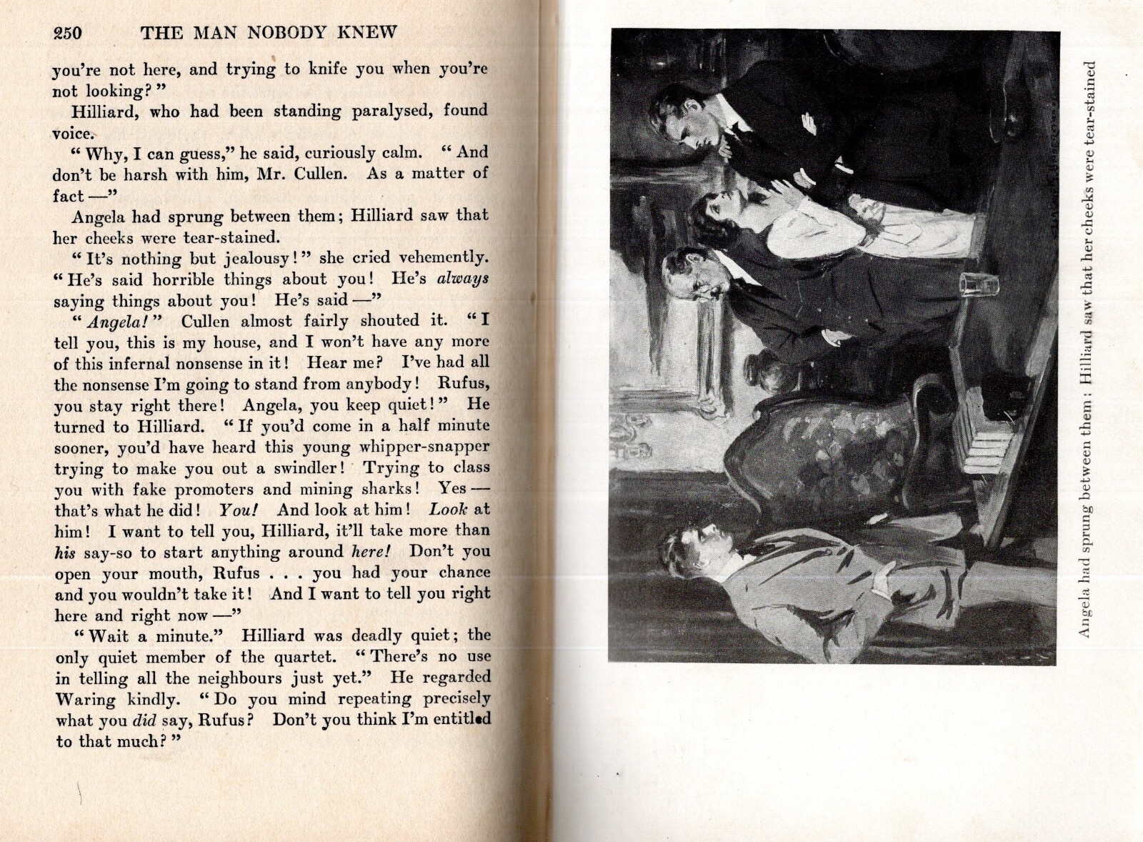 The MAN That NOBODY KNEW 1919 Hardcover Post-WWI 315 pages HOLSWORTHY HALL